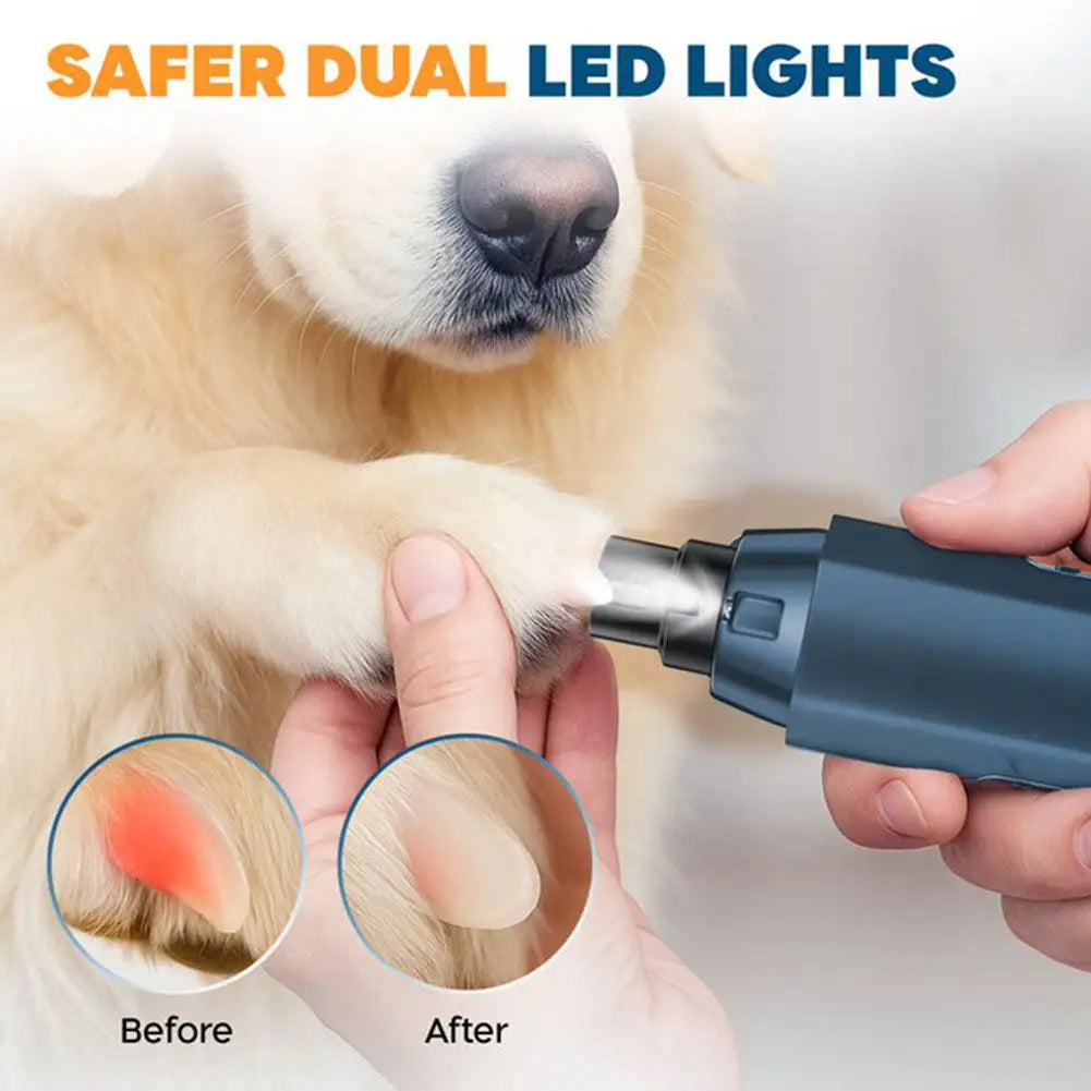 Low noise dog nail grinder