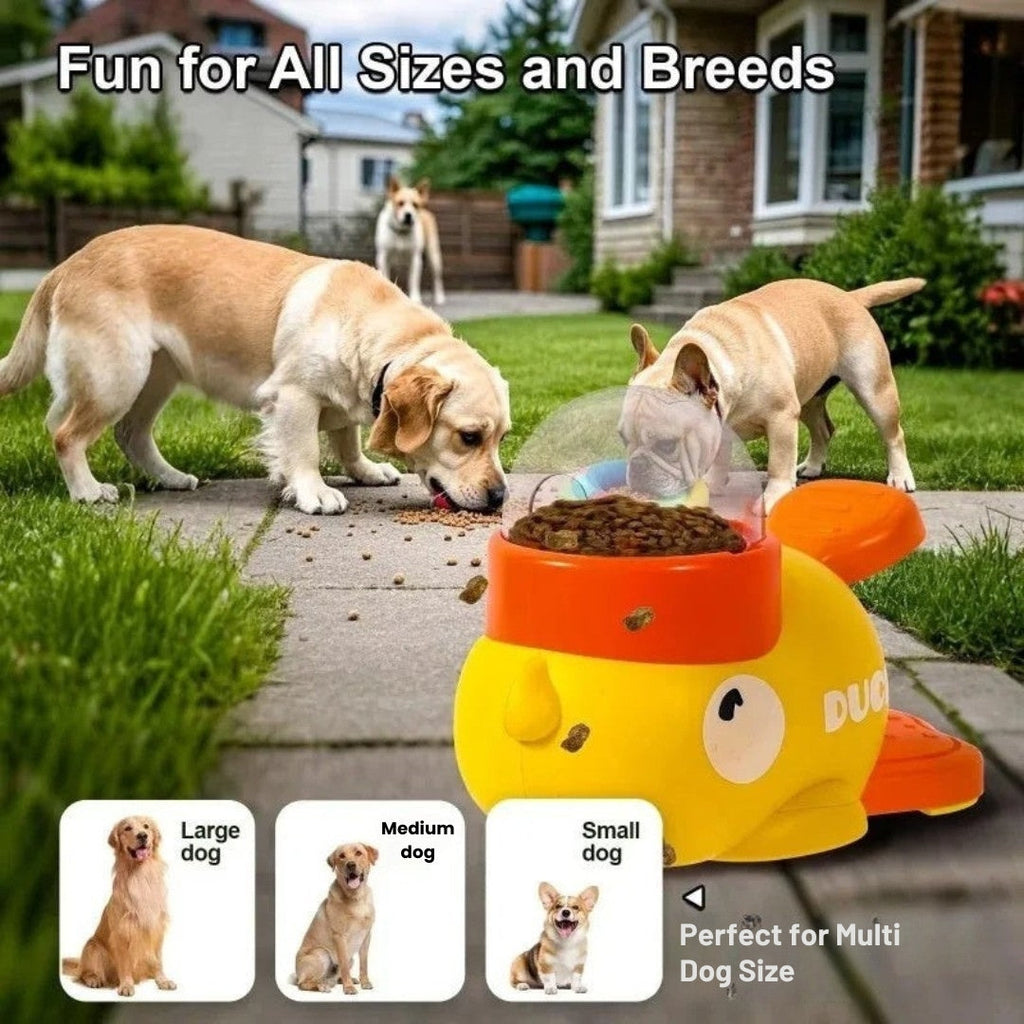 2-in-1 Duck-Shaped Slow Feeder Pet Toys – Interactive Cat & Dog Puzzle Feeder