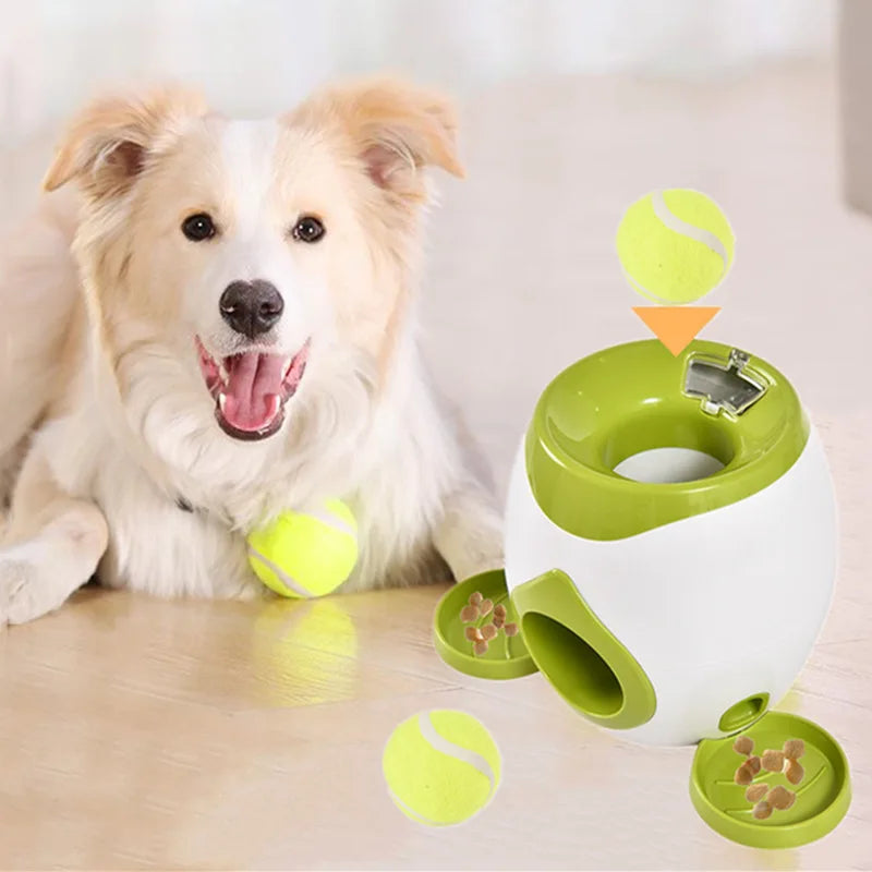 Interactive Pet Ball Launcher for Dogs & Puppies – Slow Feeder & Training Machine